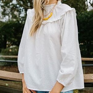 Michelle McDowell Robin Women's Cotton‎ Rayon Blend Top Size Large